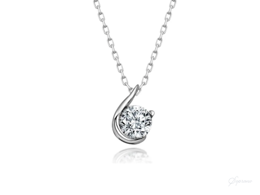 Diana Swarovski Silver Necklace