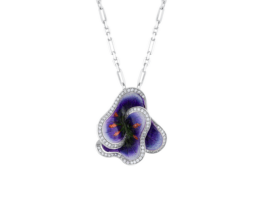 Violet Flora Necklace