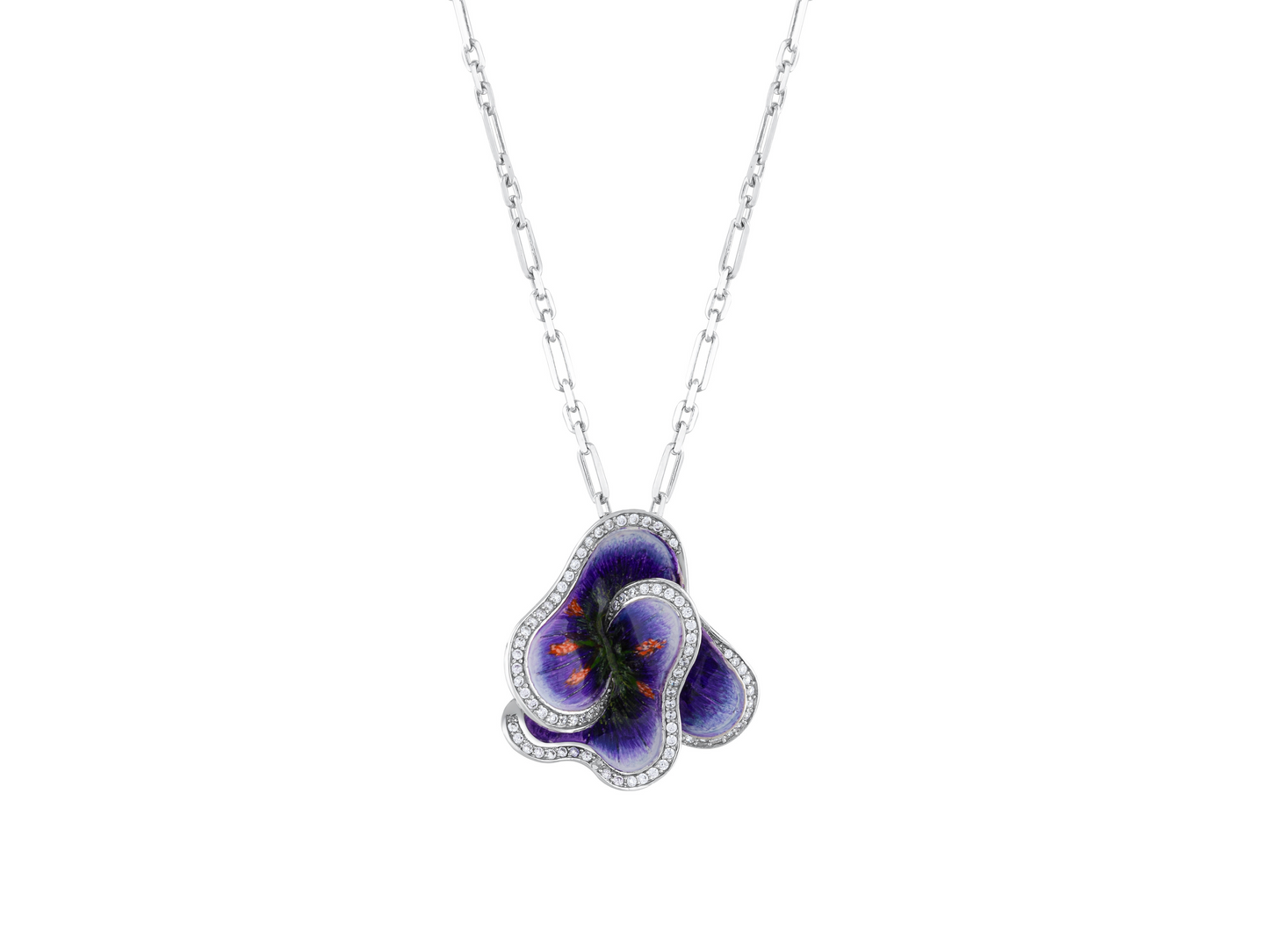 Violet Flora Necklace