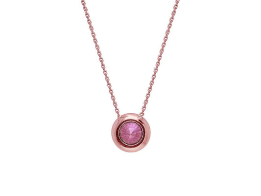 Amethyst Bezel Necklace