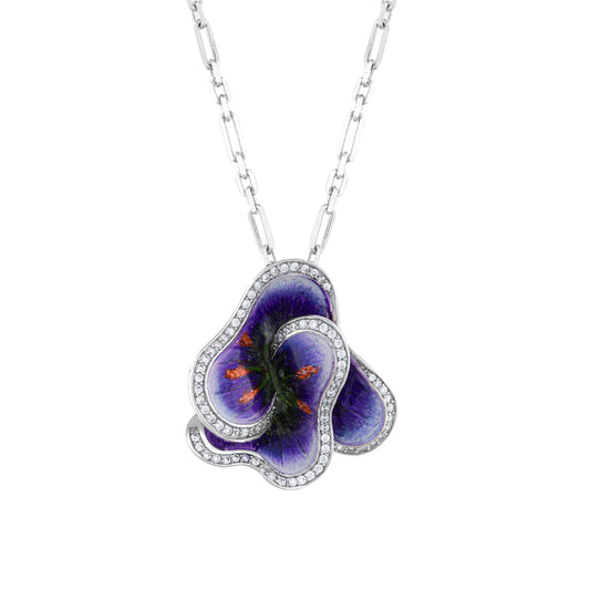 Violet Flora Necklace